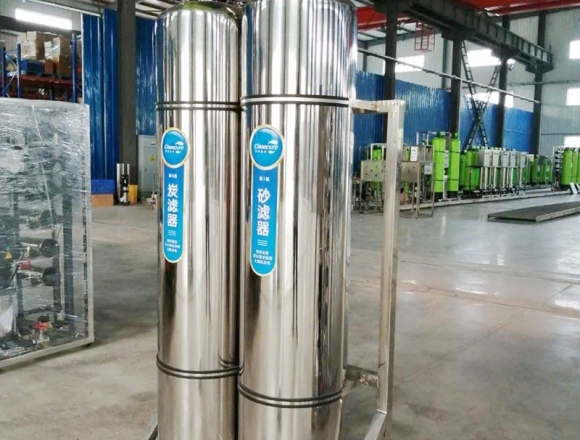 口罩廠0.5噸雙級反滲透純化水、純凈水設(shè)備